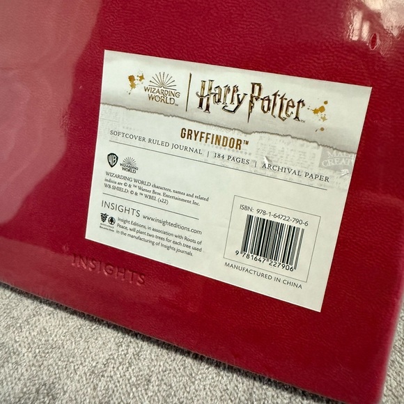 Harry Potter:Gryffindor Classic Softcover Journal with Pen NWT2Pieces Set Sealed - Picture 9 of 11